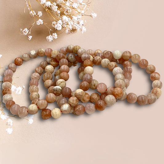 Peach Moonstone Bracelet (New Beginnings)