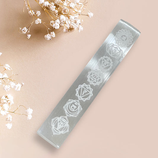 Selenite Chakra Ruler