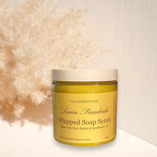 Lemon Poundcake Whipped Soap Scrub